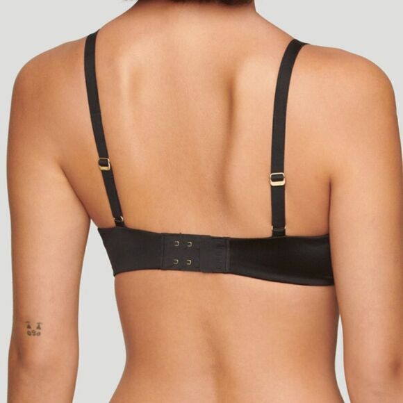 CUUP The Satin Plunge Bra Black 40G - Picture 2 of 10